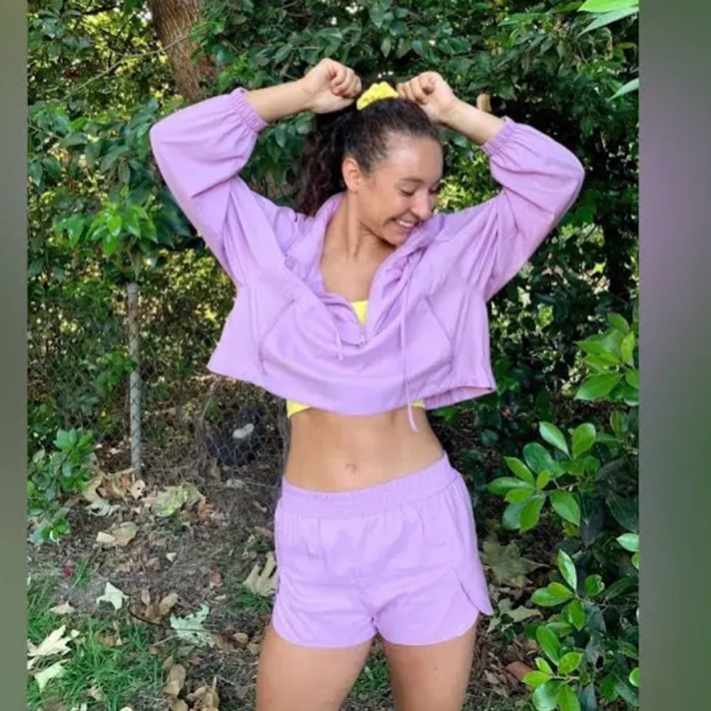 GIRLFRIEND COLLECTIVE Trail Running Shorts in Lilac
Size Small